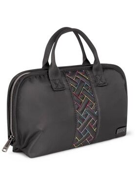 Lug Flash Black Rainbow Stitch Cosmetic Bag